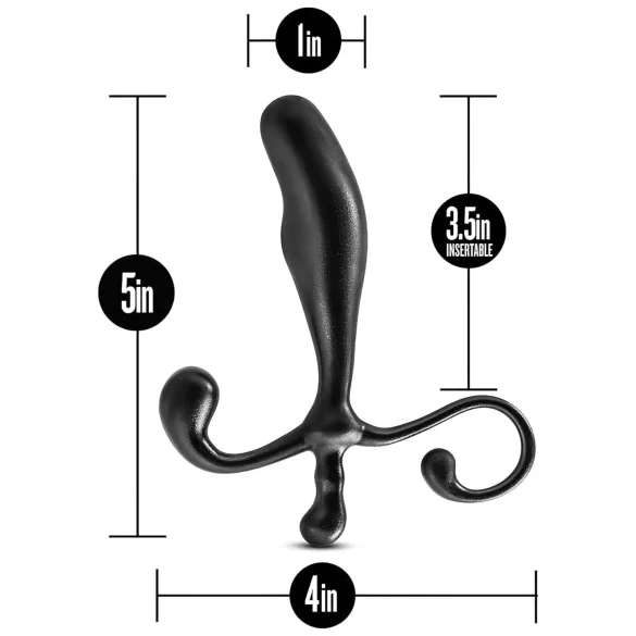 Anal Adventures - masažer prostate - črna