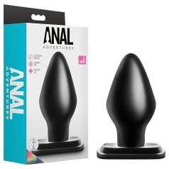 Anal Adventures XL - velik analni čep - črna