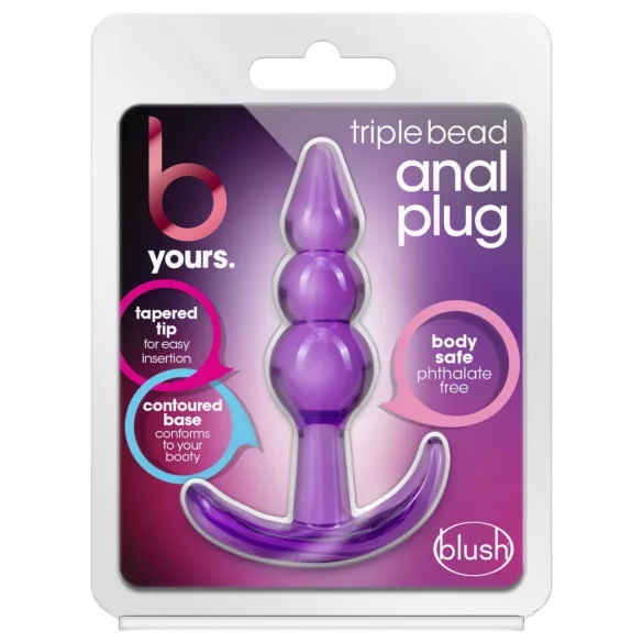 B Yours - analni čep z bunkicami - vijoličen