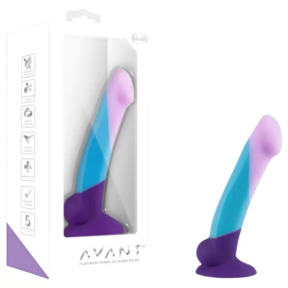 Avant Purple Haze - dildo z vakuumskim dnom - večbarvni
