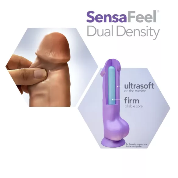 Blush Chub - realistični dildo s priseskom - 18 cm - naravna barva