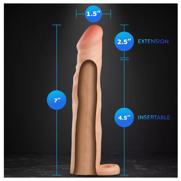 Performance Plus 2,5 - enojni obroč za penis (naraven)
