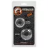 OXBALLS - set rebrastih obročkov za penis - prozoren