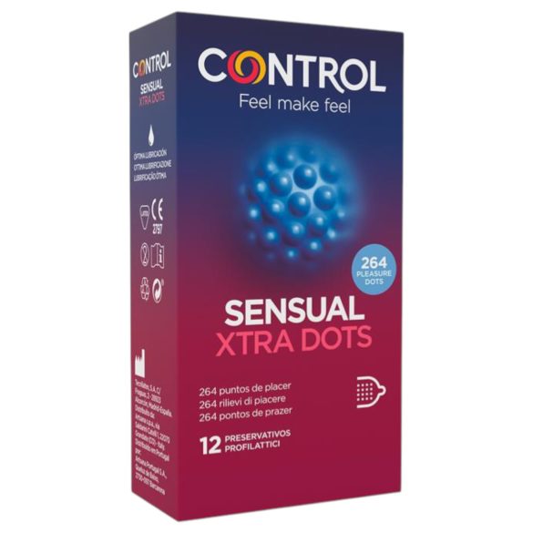 Control - ekstra pikčasti kondomi (12 kos)