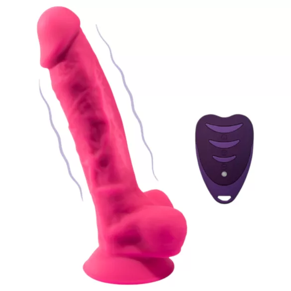 Silexd - vibrators z modom za pritrjevanje - z daljinskim upravljalnikom - roza