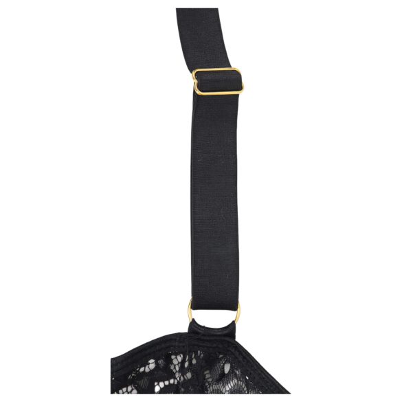 Subblime - vzorčasti bodi satenasti pas (črna)