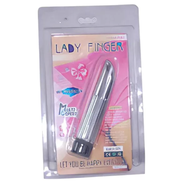 Baile - mini vibrator Lady Finger - srebrna barva