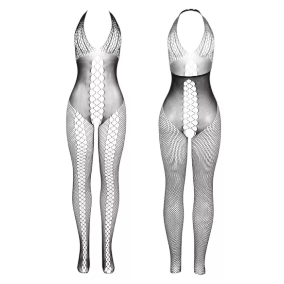 Subblime 951832 - odprt mrežast catsuit - črna - S-L
