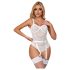 Subblime 954291 - verižni, prosojni bodi set - bel (L-XL)