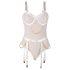 Subblime 954291 - verižni, prosojni bodi set - bel (L-XL)