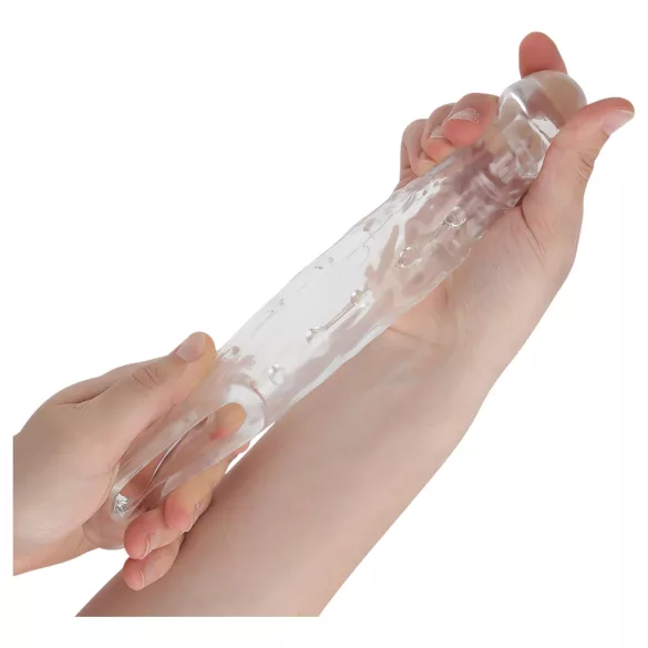 Addicted Toys - podaljšek za penis s prstanom za moda - 23 cm prozoren