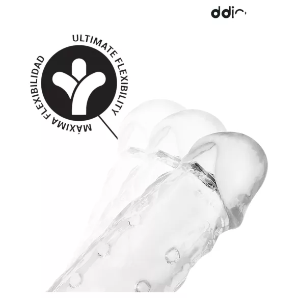 Addicted Toys - podaljšek za penis s prstanom za moda - 23 cm prozoren
