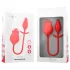 Intense Melanie - vibrator s premikajočim jezičkom za klitoris 2v1 - rdeč
