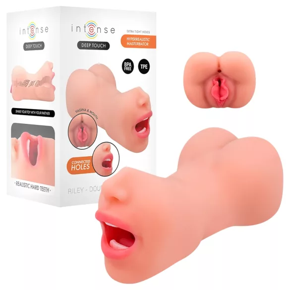 Intense Deep Touch Riley - masturbator usta in vagina - realističen videz