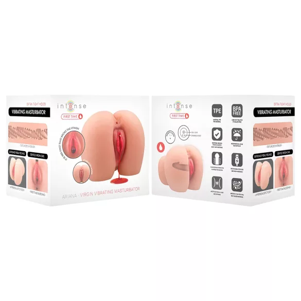 First Time Ariana - realistični vibracijski masturbator za deviške užitke (naravne barve)
