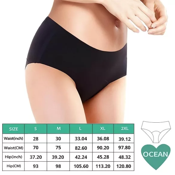 Adalet Ocean Normal - menstrualne hlačke - črna
