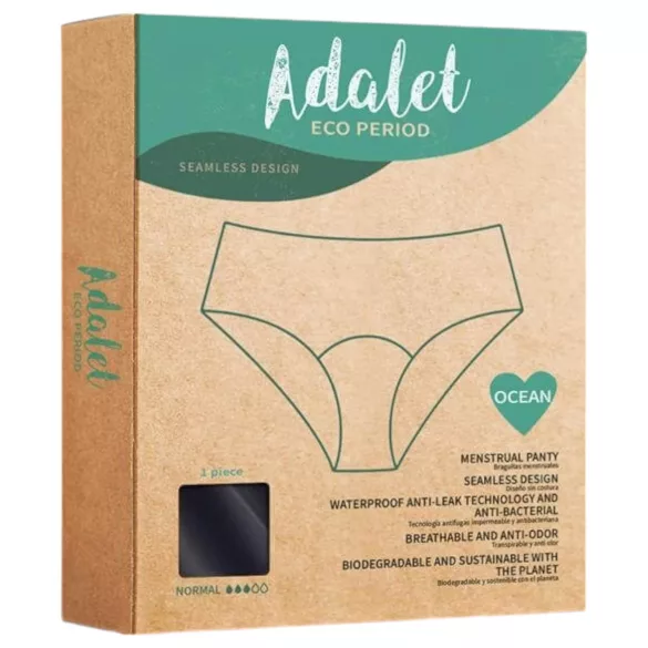 Adalet Ocean Normal - menstrualne hlačke - črna