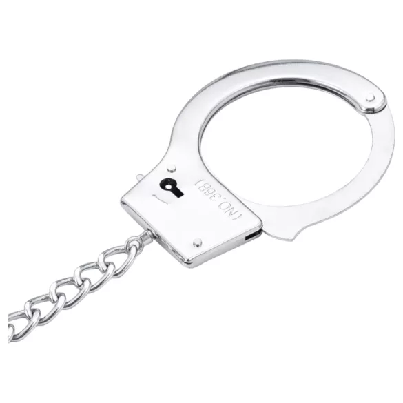 LateToBed - BDSM lisice z analnim čepom - srebrna