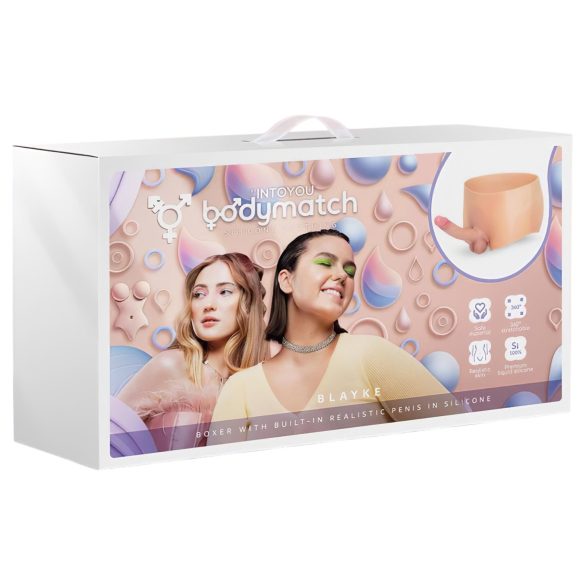 INTOYOU - strap-on realistični penis - naravna barva