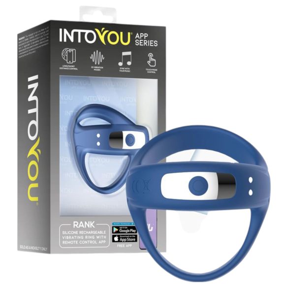 INTOYOU – pametni vibracijski obroček za penis in moda (moder)