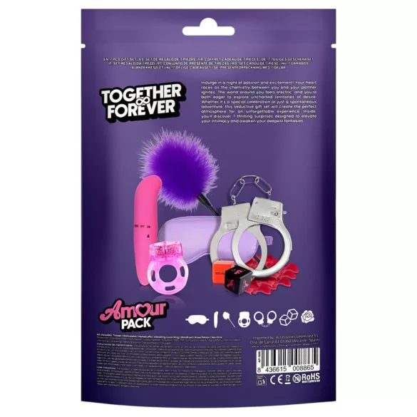 Amour Pack Together - začetni komplet z vibratorjem - 7-delni