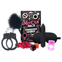   Amour Pack Forbidden Desires - začetni komplet z vibratorjem - 7 delni