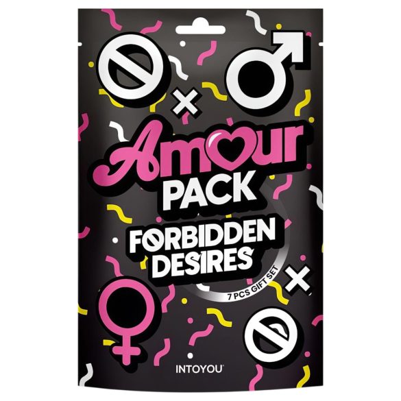 Amour Pack Forbidden Desires - začetni komplet z vibratorjem - 7 delni
