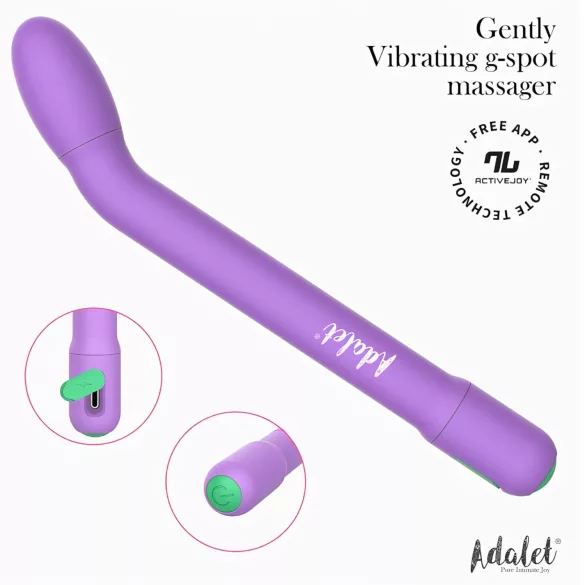 Adalet Gently - vibracijski stimulator G-točke in prostate - vijoličen