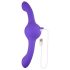 Evolved Our Gyro Vibe - polnilni, dvojni vibrator z drhtenjem (vijoličen)