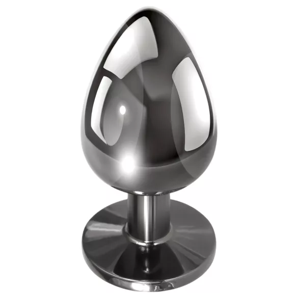 Evolved Black Gem - analni čep set - kovina - črna imitacija kamna