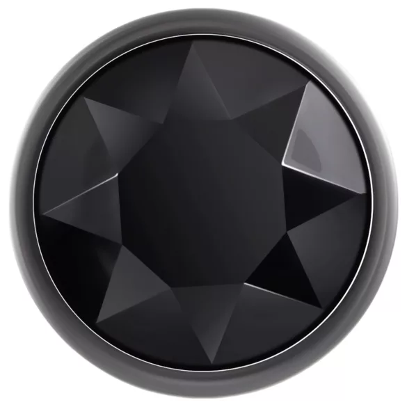 Evolved Black Gem - analni čep set - kovina - črna imitacija kamna