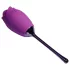 Playboy - vibrator za klitoris z jezičkom - vodoodporen, polnilec, vijoličen