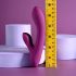 Playboy Bitty Bunny - roza polnilni vibrator s stimulatorjem klitorisa