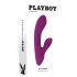 Playboy Bitty Bunny - roza polnilni vibrator s stimulatorjem klitorisa