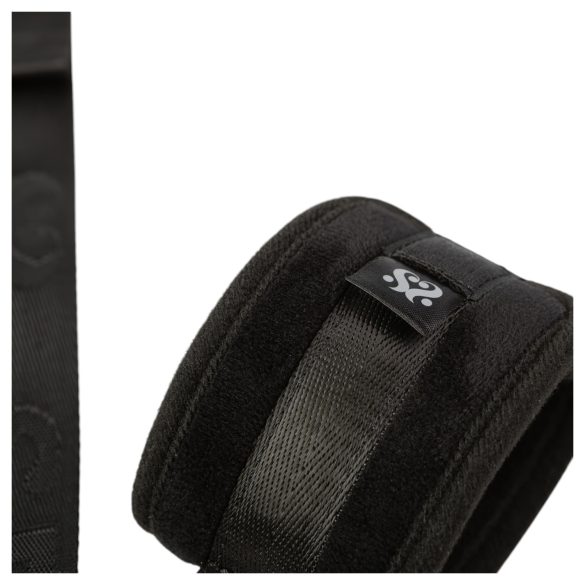 Sei Mio - lisice in ovratnica - vezanje rok zadaj - črna