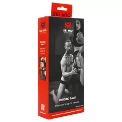 Sei Mio - nastavljiv strap-on pas - črna