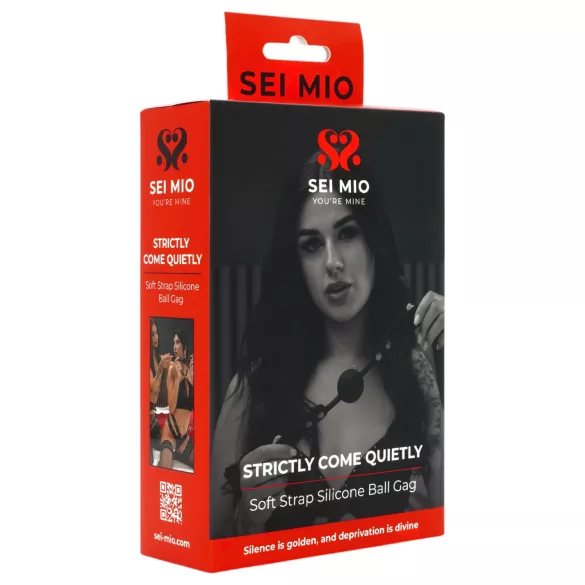 Sei Mio - kuglični gag - črna