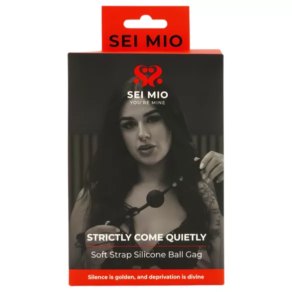 Sei Mio - kuglični gag - črna