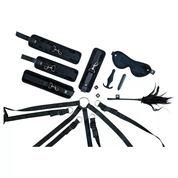 Sei Mio - bondage set za posteljo - črna