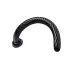 Hosed Spiral Anal Snake 19 - analni dildo z vakuumskim dnom - črna