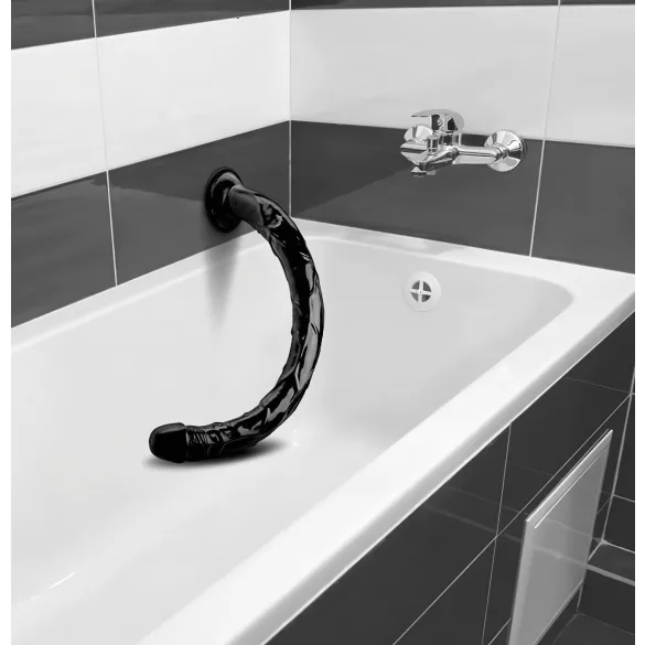 Hosed Anal Snake 19 - analni dildo s priseskom - črna