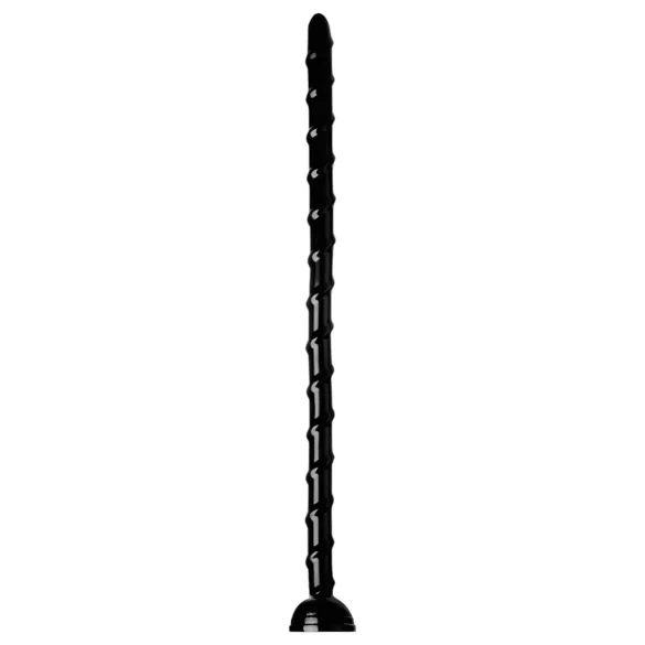 Hosed Swirl Thin Anal Snake 18 - analni dildo - tanek - črna