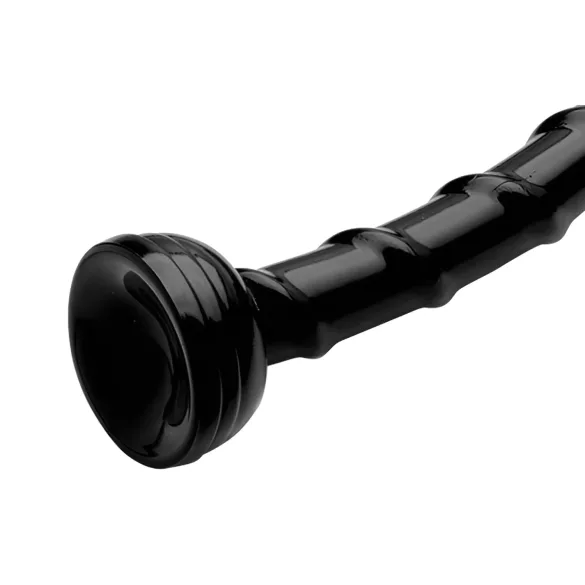 Hosed Swirl Thin Anal Snake 18 - analni dildo - tanek - črna