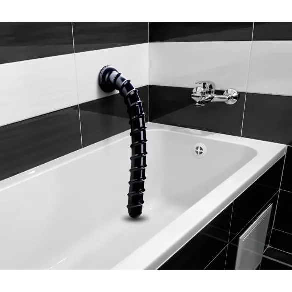 Hosed Swirl Tchick - analni dildo - dolžina 18 cm - črna