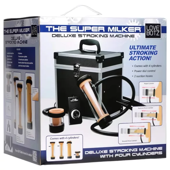 The Super Milker - avtomatiziran luksuzni masturbator (črna)