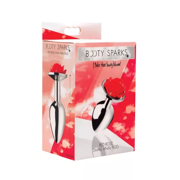 Booty Sparks - analni čep - rožica - srebrna