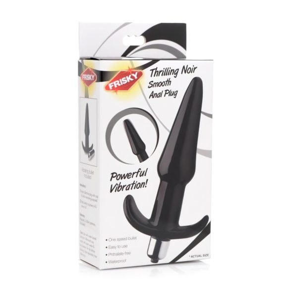 Frisky Smooth - analni vibrator (črna)