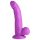 XR Brands POP - prisesek z modom, dildo z moda - 19 cm (vijolično)