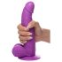 XR Brands POP - prisesek z modom, dildo z moda - 19 cm (vijolično)
