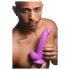 XR Brands POP - prisesek z modom, dildo z moda - 19 cm (vijolično)